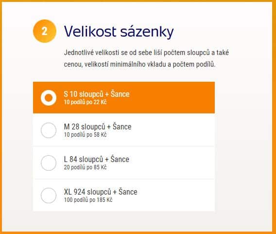 U Sportky si můžeš vybrat mezi velikostmi S až XL.