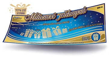 Vánoční stírací los od Sazky - Miliónové překvapení