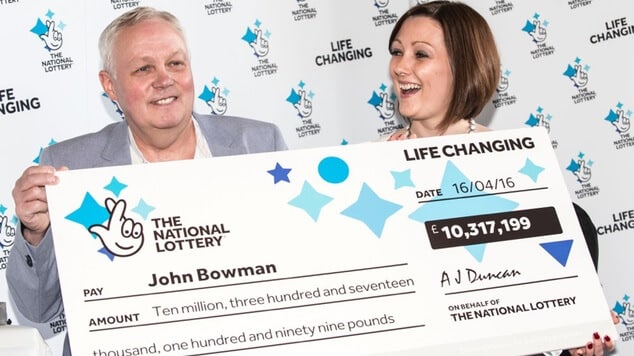 Pan Browman se šekem uk lotto