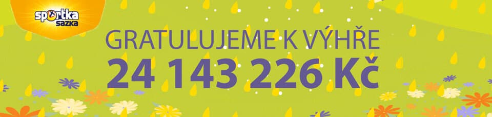 Výhra 24 milionů kč ve sportce - gratulace