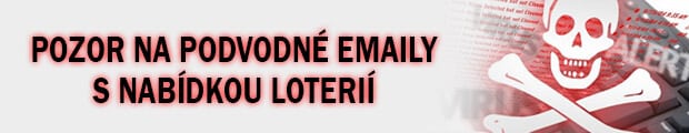 Pozor na podvodné emaily s nabídkou loterií
