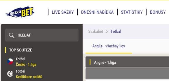 live sázky u sazky