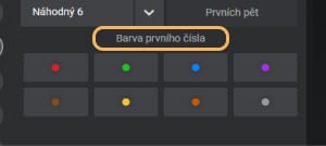 Barva prvního čísla Lucky Six