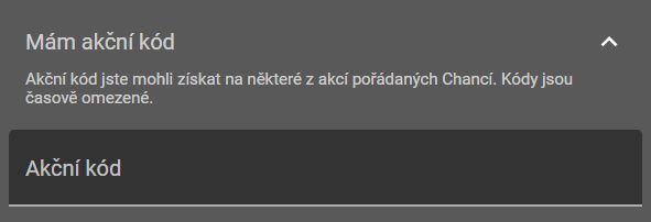 Jak uplatnit chance promo kód