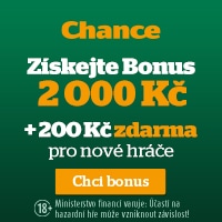 Chance registrace a bonus