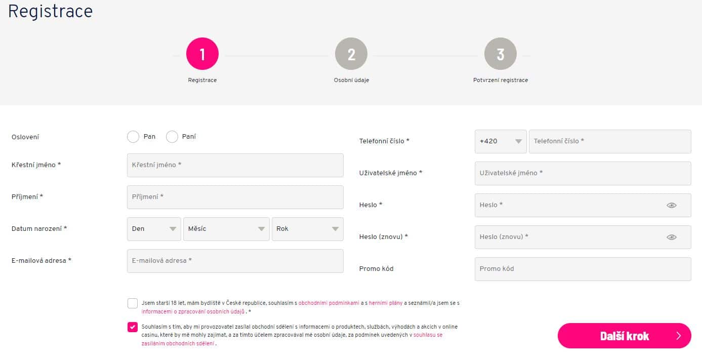 Apollo Games bonus registrace