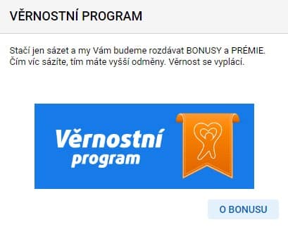Tipsport věrnostní konto