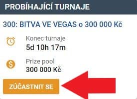 Přihlásit se do turnaje Tipsport