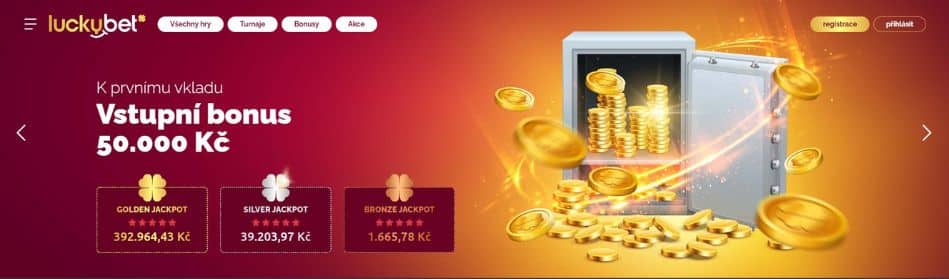 Vstupní bonusy u LuckyBet casina