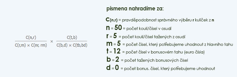 Vzoreček pro výpočet třetího výherního pořadí.