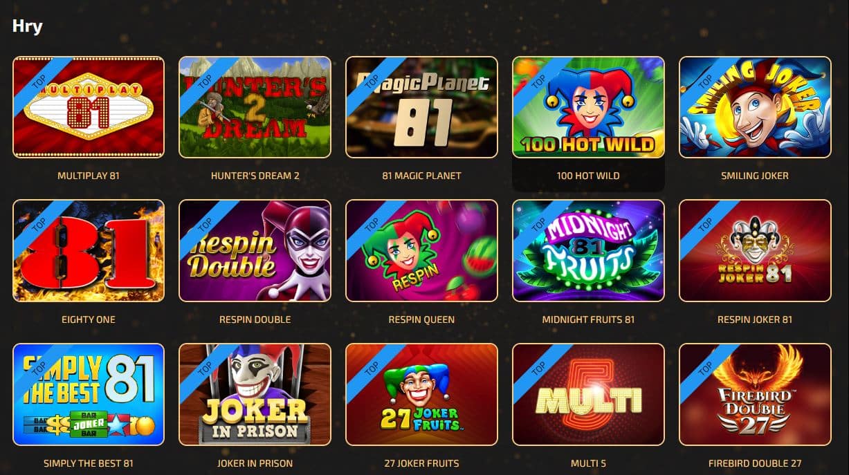 Hry v Magic Planet casinu