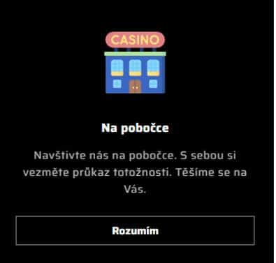 Ověření identity na pobočce v 69Games casinu