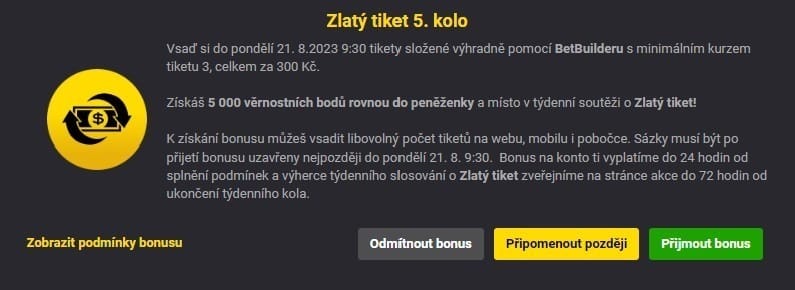 Fortuna získej tiket