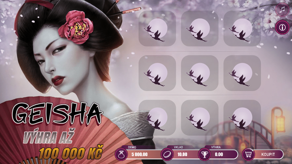 Stírací los Geisha od Korunky