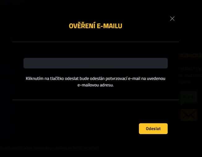 Ověření e-mailu na Star Casinu