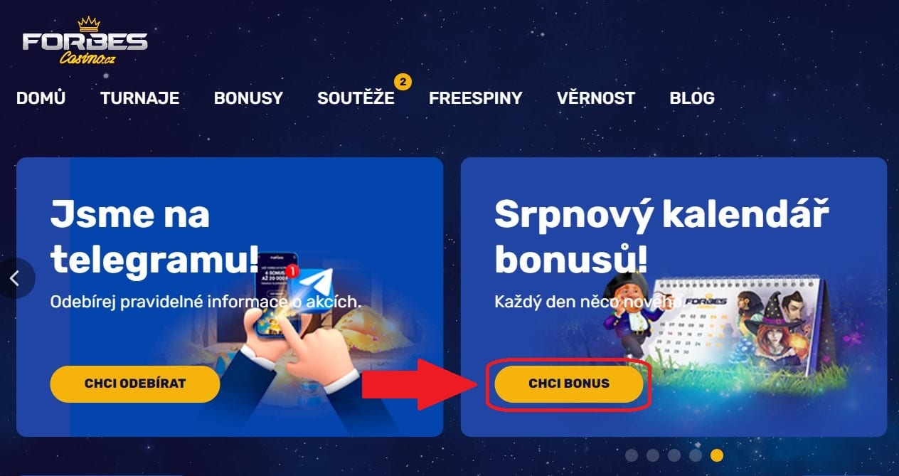 Forbes bonusový kalendář
