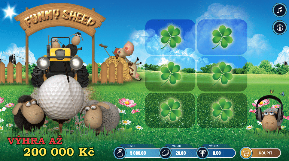 Stírací los Funny Sheep od Korunky