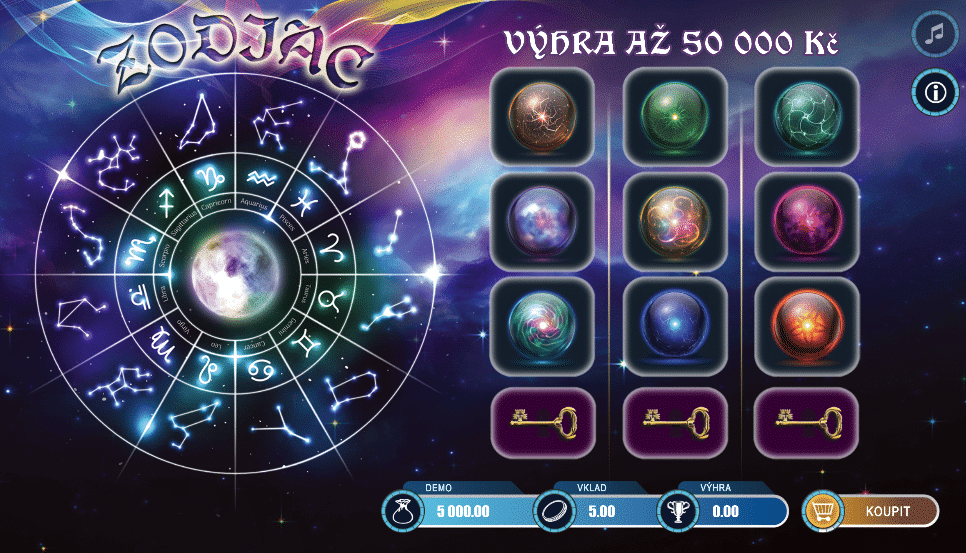 Zodiac stírací los od Korunky