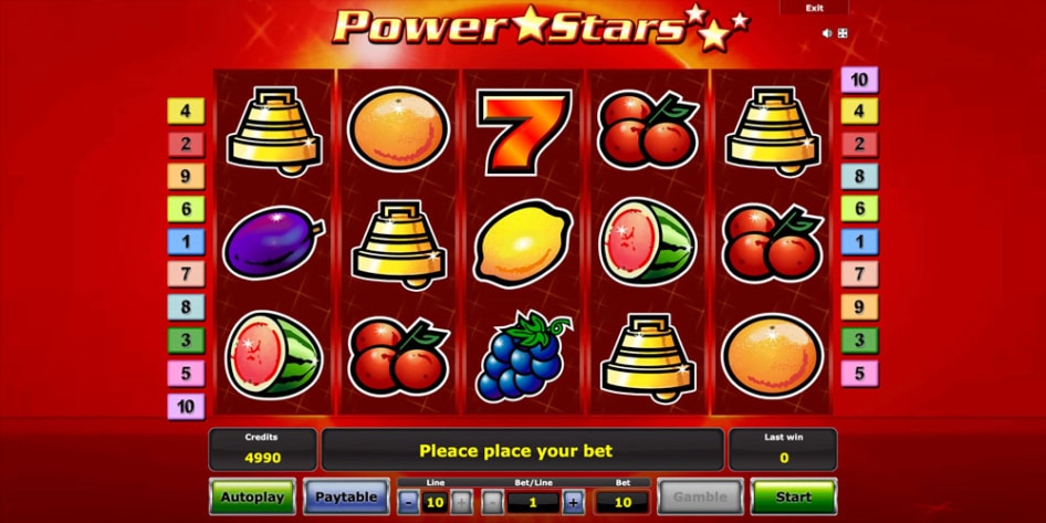 Power Stars od Novomatic