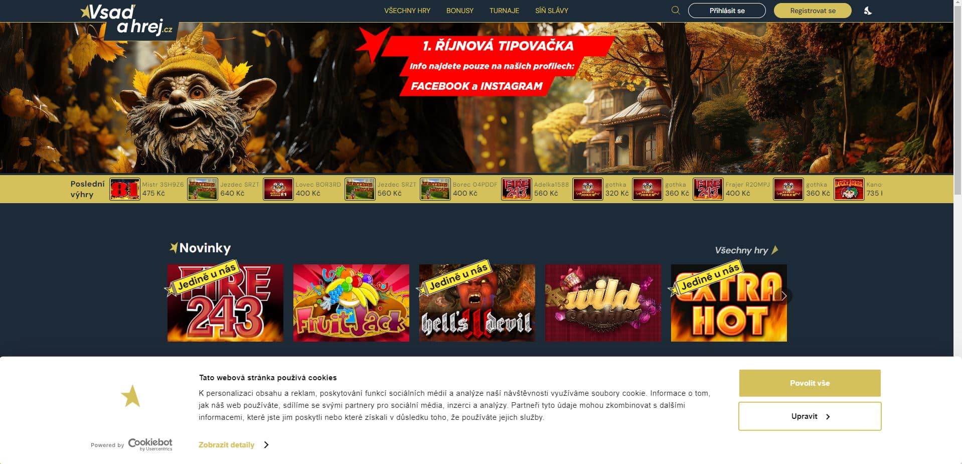 Vsaď a Hrej casino