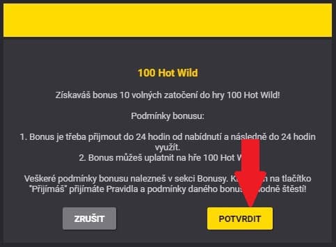 hra týdne 100 hot wild 10 toček zdarma frotuna