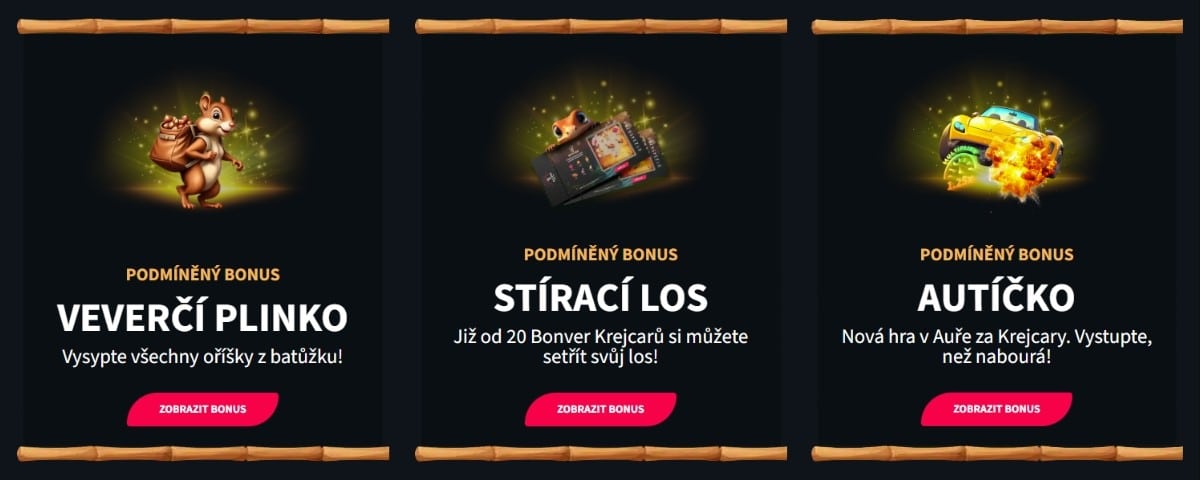 Minihry v casinu Bonver