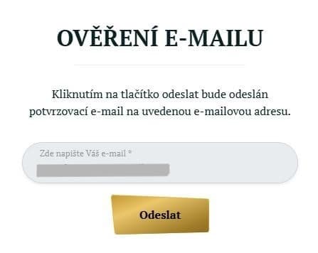 Ověření e-mailu casino Kartáč