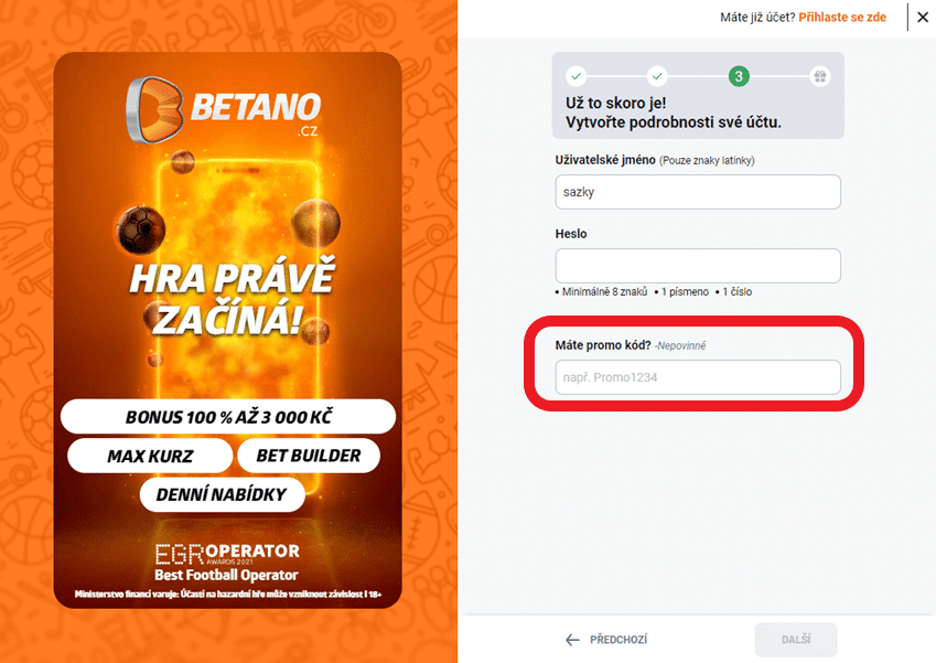 betano promokod