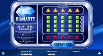 nesetřený online los diamanty 100 sazka