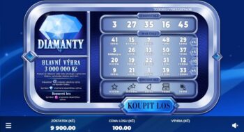 setřený los online diamanty 100 sazka