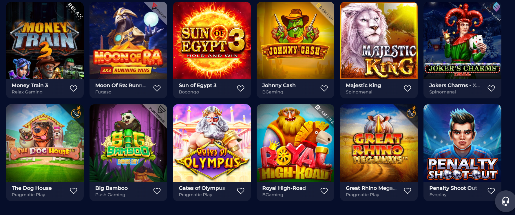 Automaty v Nine Casinu