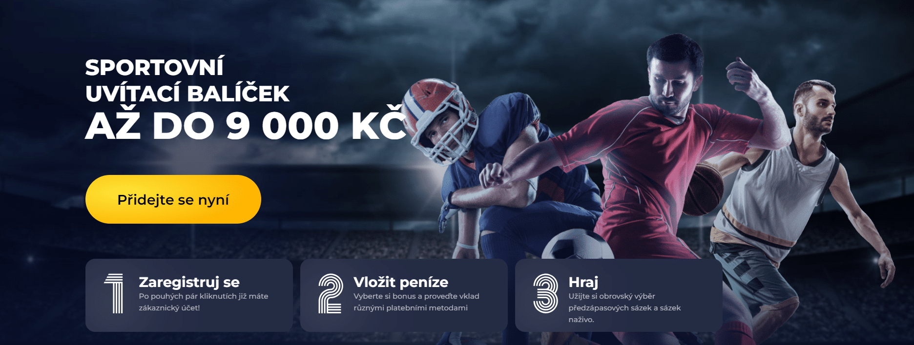 Uvítací balíček sport v Nine Casinu