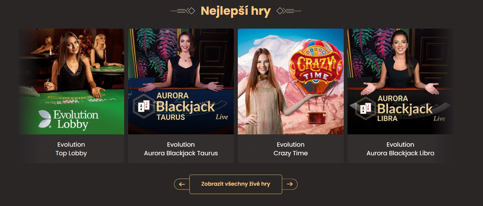 Live Dealer hry v National Casinu
