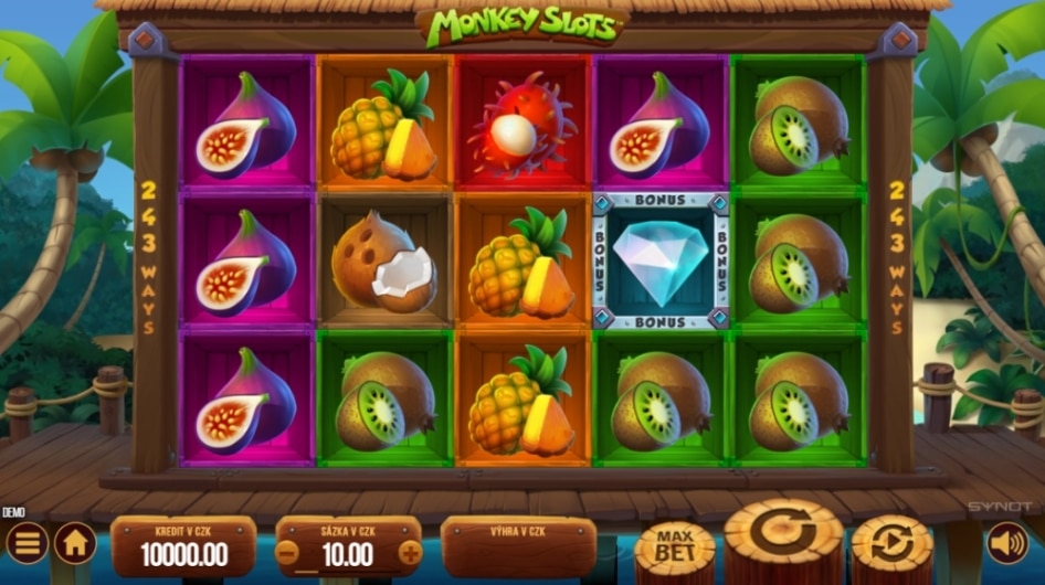 Monkey Slots od SYNOT Games
