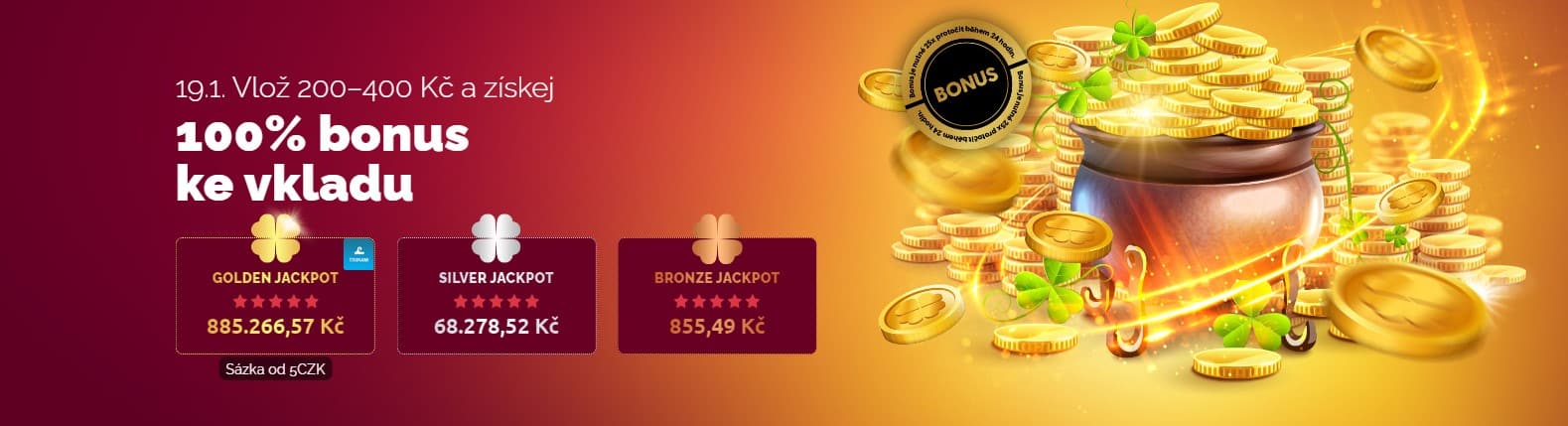 bonus 100 % u luckybet uvod