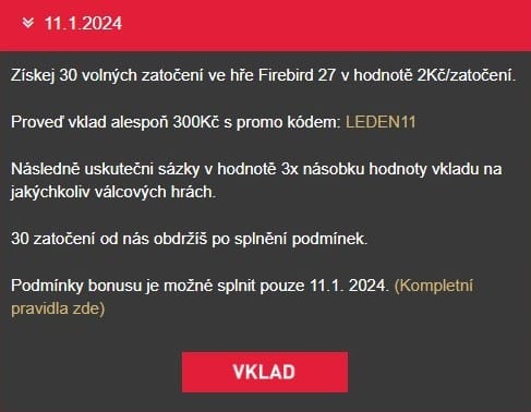přehled akcí synot