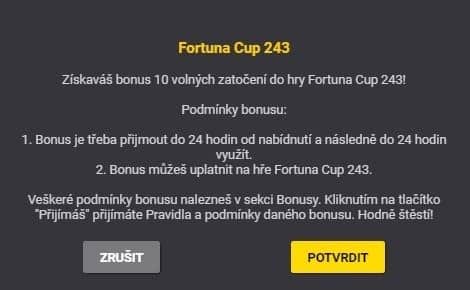 tabulka s potvrzením u fortuny