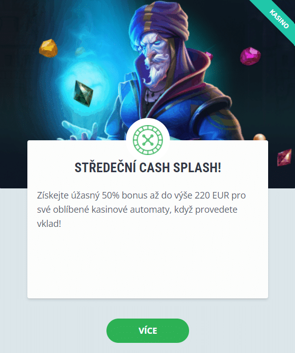 Středeční cash splash v 22Bet