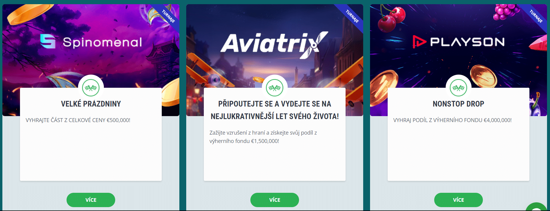 Turnaje v 22Bet