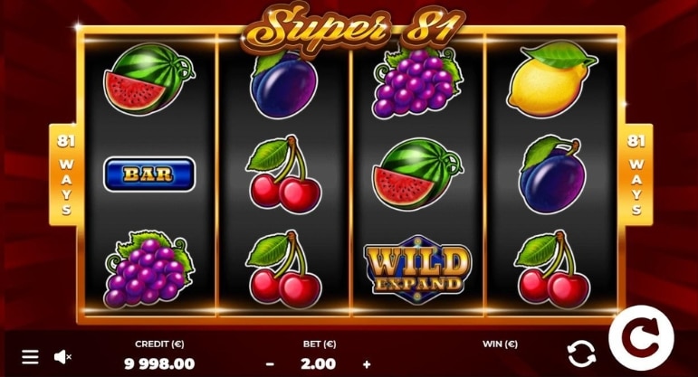 Akce hra týdne Super 81 od Tech4Bet