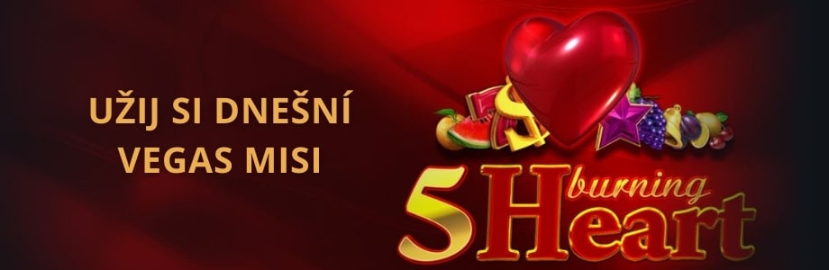 Akce 5 Burning Heart v casinu Betano
