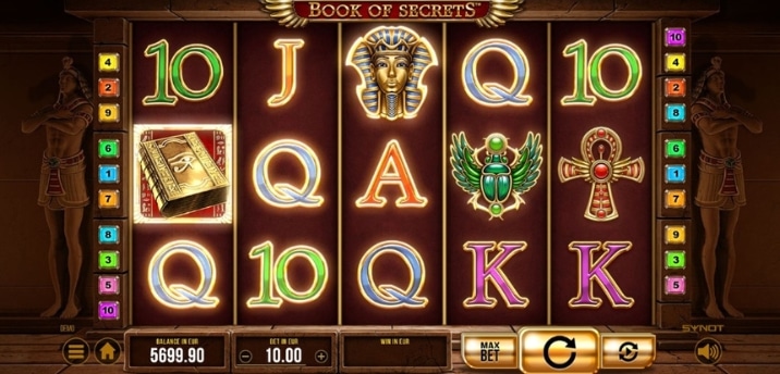 Hra Book of Secrets od výrobce SYNOT Games