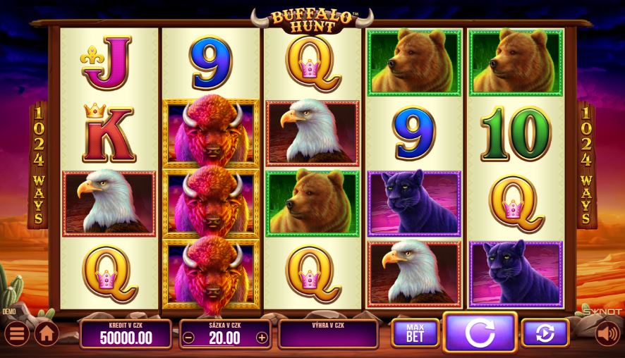 Hra Buffalo Hunt od výrobce SYNOT Games