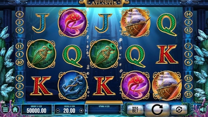 Hra Mysterious Atlantis od výrobce SYNOT Games