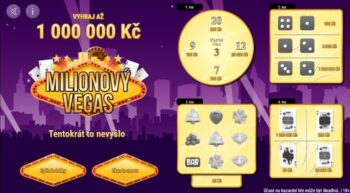 ukazka setřeného losu Milionový Vegas od Fortuny