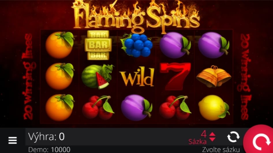 Flaming Spins od eGaming