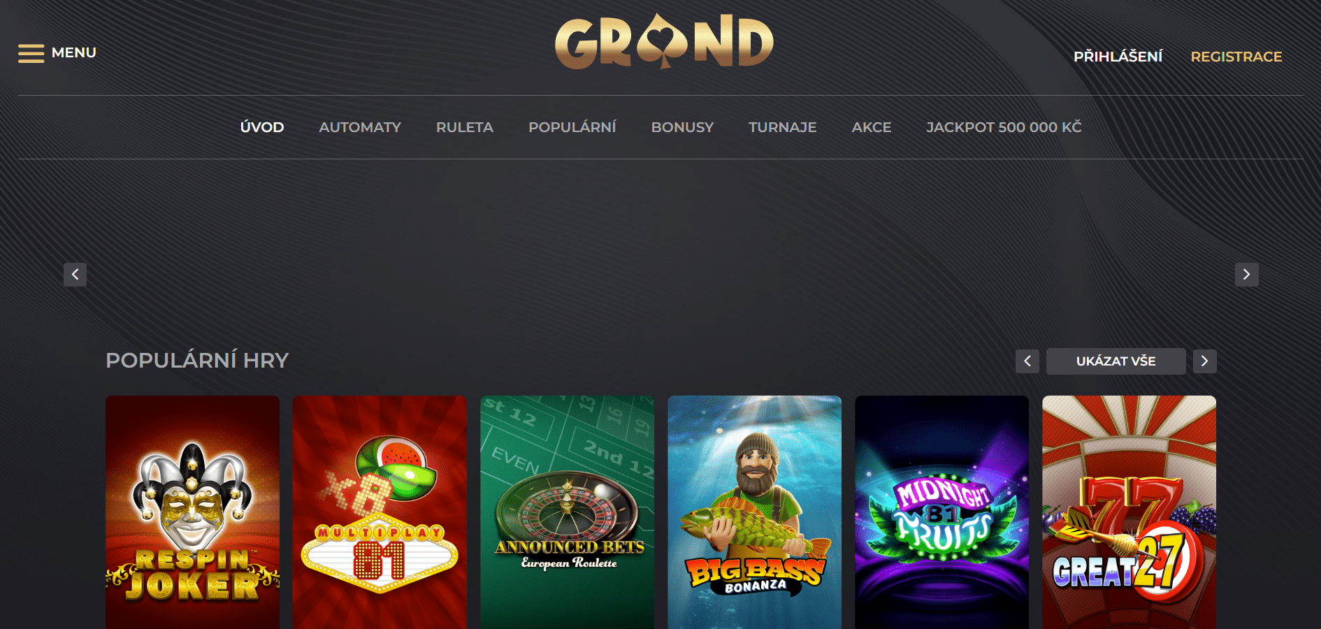 Grandwin casino prostředí