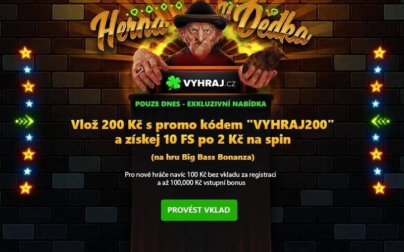 Bonus Vyhraj a Herna U Dědka
