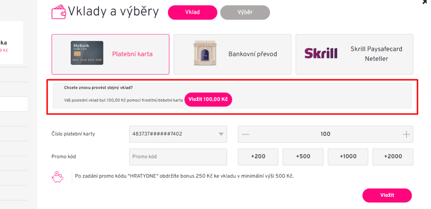 apollo vkldy a výběry
