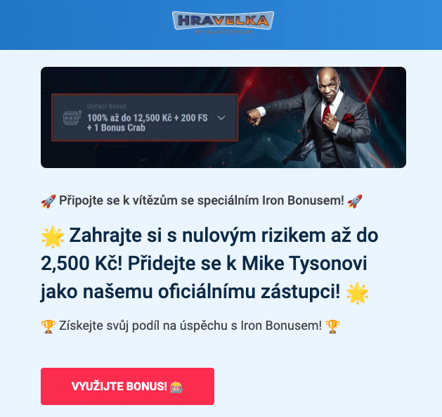 Mailing z webu HraVelka